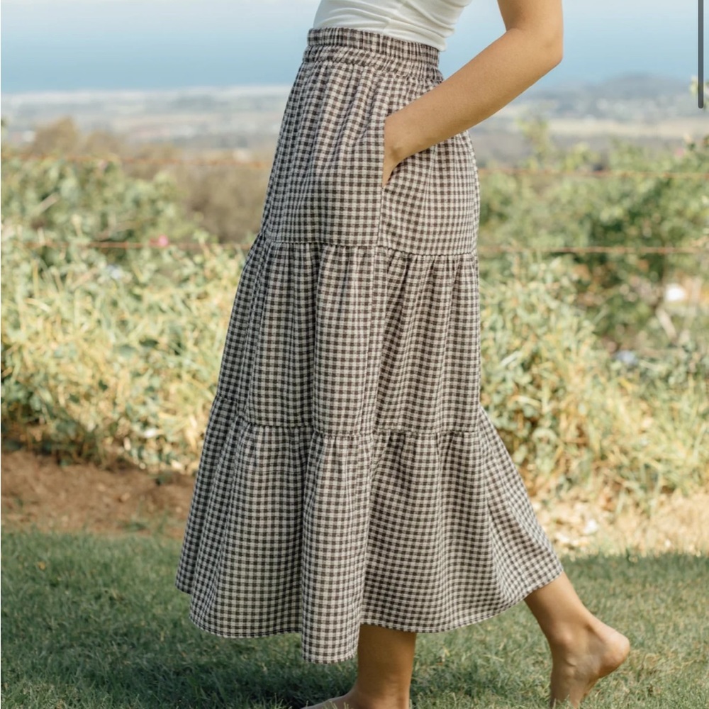 NWT Neuflora Gingham Olinda Skirt